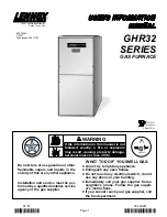 Lennox GHR32 Series User'S Information Manual preview