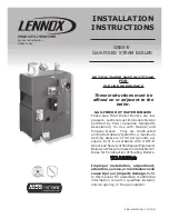 Предварительный просмотр 1 страницы Lennox GSB8-E Installation Instructions Manual