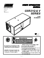 Lennox GSR21Q Series User'S Information Manual preview