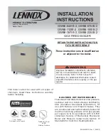 Предварительный просмотр 1 страницы Lennox GWB8-042IE-2 Installation Instructions Manual