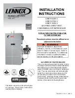 Lennox GWB9-050IH-3 Installation Instructions Manual предпросмотр