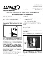 Preview for 1 page of Lennox H6963 Installation Instructions