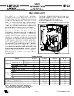 Preview for 1 page of Lennox HP23 Series Manual