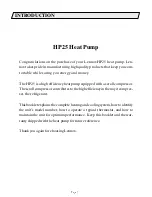 Lennox HP25 Series Manual preview