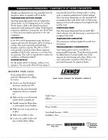 Preview for 4 page of Lennox HP32 Series Owner'S Manual