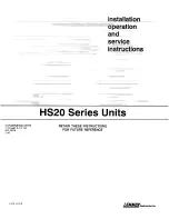 Preview for 1 page of Lennox HS20-211 Installation, Operation And Service Manual