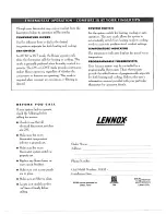 Предварительный просмотр 4 страницы Lennox HS32 Series Owner'S Manual