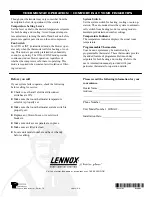 Preview for 4 page of Lennox HSXA12 Homeowner'S Manual