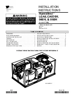 Preview for 1 page of Lennox Humiditrol L Series Installation Instructions Manual