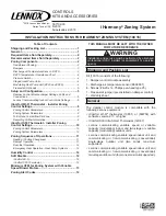 Lennox iHarmony 10C16 Installation Instructions Manual preview