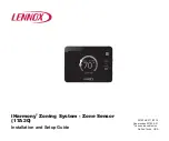 Preview for 1 page of Lennox iHarmony Zone Thermostat Installation And Setup Manual