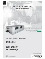 Lennox INALTO Installation, Operation And Maintenance Manual preview