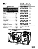 Предварительный просмотр 1 страницы Lennox KCA036 Installation Instructions Manual