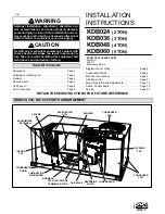 Предварительный просмотр 1 страницы Lennox KDB024 Installation Instructions Manual