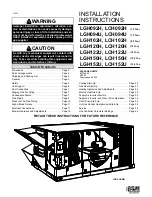 Lennox LCH092H Installation Instructions Manual предпросмотр