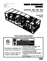 Lennox LGH420 User'S Information Manual preview