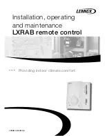 Lennox LXRAB10 Installation, Operating And Maintenance preview