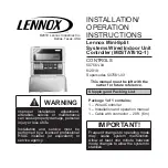 Lennox M0STAT61Q-1 Installation & Operation Instructions preview