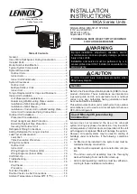 Lennox MCA Series Installation Instructions Manual предпросмотр