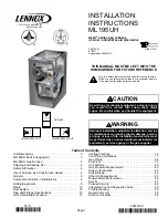 Lennox MERIT ML195UH045XP24B Installation Instructions Manual preview