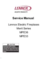 Lennox Merit MPE33 Service Manual предпросмотр