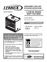 Preview for 1 page of Lennox Merit Plus MPB35ST-NE Homeowner'S Care And Operation Instructions Manual