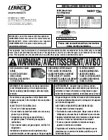 Preview for 1 page of Lennox Merit Plus MPD-3530CNE-B Installation Instructions Manual