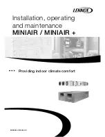 Preview for 1 page of Lennox MiniAir 10 Installation, Operating And Maintenance Manual