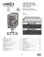 Lennox ML193UH Installation Instructions Manual preview