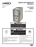 Lennox ML196UH User'S Information Manual preview