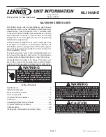 Lennox ML196UH030XE36B Unit Information preview