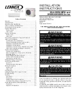 Lennox MWMA009S4-*L Installation Instructions Manual preview