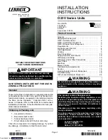 Lennox O23V Series Installation Instructions Manual preview