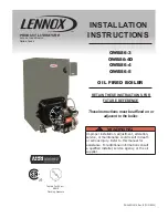 Lennox OWB86-3 Installation Instructions Manual предпросмотр