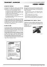 Предварительный просмотр 4 страницы Lennox SCA 010 Installation, Operation & Maintenance Manual