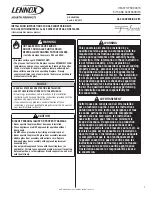 Preview for 1 page of Lennox Signature Montebello DLX Series Installation Instructions