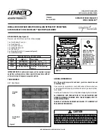 Lennox Signature Shoreline Installation Instructions предпросмотр