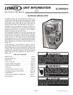 Lennox SIGNATURE SLP99UH070XV36B Unit Information preview