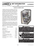 Preview for 1 page of Lennox SIGNATURE SLP99UH070XV36B Unit Information