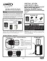 Lennox SL25XPV Series Installation Instructions Manual предпросмотр