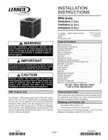 Lennox SPA036H4 Installation Instructions Manual preview