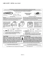 Предварительный просмотр 35 страницы Lennox Spectra CI1000HT Installation And Operation Manual