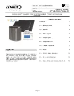 Preview for 1 page of Lennox SunSource Installlation Instructions