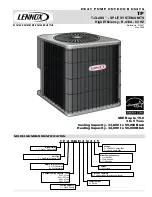 Lennox TPA036H4 User Manual preview