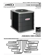 Preview for 1 page of Lennox TPA036S2 User Manual