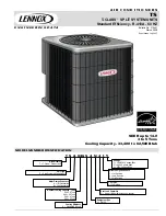 Preview for 1 page of Lennox TSA036S4 User Manual