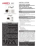 Preview for 1 page of Lennox V8EH-1P Series Installation Instructions Manual