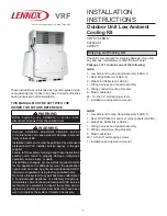 Lennox V8LAC01 Installation Instructions Manual preview