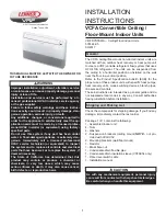 Предварительный просмотр 1 страницы Lennox VCFA012S4 Installation Instructions Manual