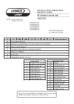 Preview for 1 page of Lennox VEOA042N432U Installation & Operation Instructions